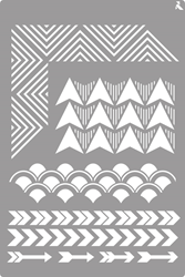 La Pajarita La Pajarita Stencil Geometrisch 20x30cm