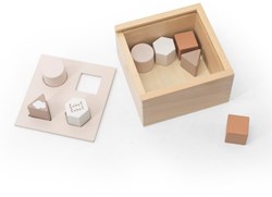 Label Label boîte à formes en bois - jouet éducatif couleur nougat