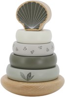Label Label anneaux à empiler bois balance vert olive FSC jouet éducatif