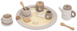 Label Label service à thé en bois - vaisselle jouet - Nougat - bois FSC