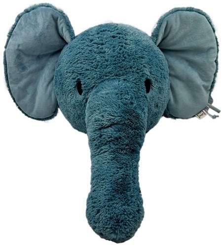 Label Label décoration murale éléphant Elly bleu - déco murale 3D chambre enfant