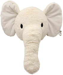 Label Label décoration murale éléphant Elly ivoire peluche recyclée 3D