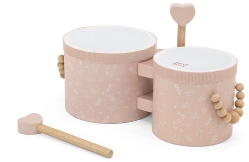Label Label bongos en bois rose - jouet musical pour enfants dès 18 mois-2