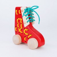 Bajo Lacing Shoe - Jouet éducatif apprentissage lacets multicolore