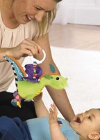 Lamaze jouet bébé Flip Flap Dragon jaune peluche sensorielle-2