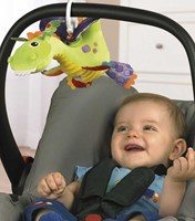 Lamaze jouet bébé Flip Flap Dragon jaune peluche sensorielle-3