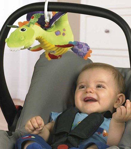 Lamaze jouet bébé Flip Flap Dragon jaune peluche sensorielle-3