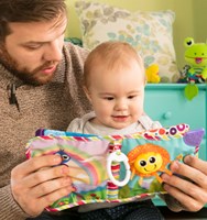 Tomy livre bébé Lamaze livre d'activités en tissu avec clip-3