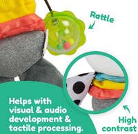 Lamaze peluche Millie le Chat - jouet bébé éducatif gris-2