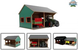 Kids GLOBE grange agricole jouet pour 2 véhicules 1:16 en bois