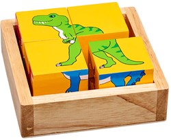 Lanka Kade puzzle blocs - jouet éducatif dinosaures en carton