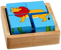 Lanka Kade puzzle éducatif en blocs animaux du monde carton