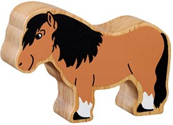 Lanka Kade jouet en bois poney Shetland - éducatif et durable