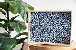 Little Creations plateau mosaïque kit DIY bleu set créatif adultes