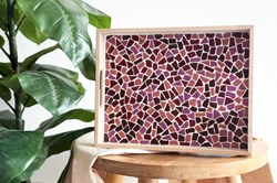 Little Creations plateau mosaïque kit DIY vieux rose set créatif adulte