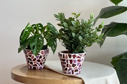 Little Creations kit DIY pots de fleurs mosaïque rose - kit créatif