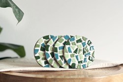 Little Creations set DIY dessous de verre mosaïque vert - kit créatif