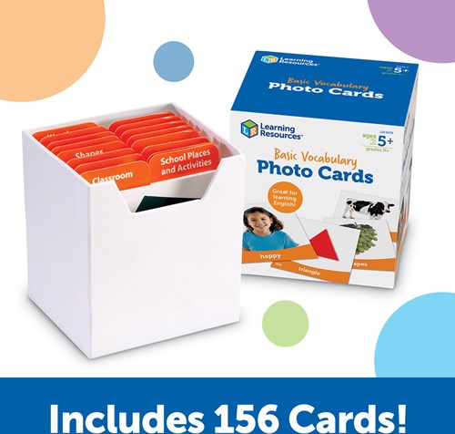 Learning Resources jouet éducatif set de cartes photo vocabulaire de base-2