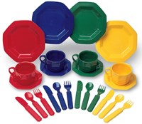 Learning Resources vaisselle jouet - set de jeu éducatif imitation multicolore