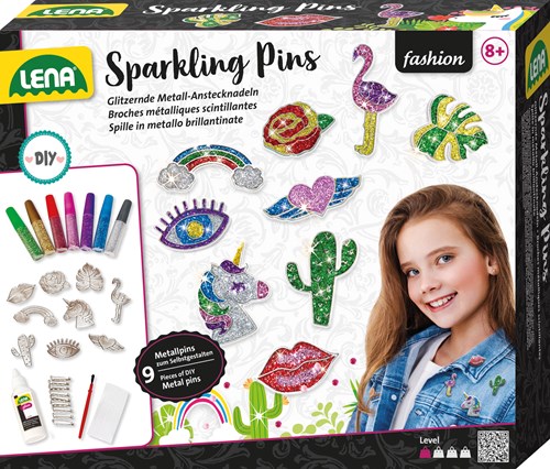 Épingle scintillante en métal Lena Lena