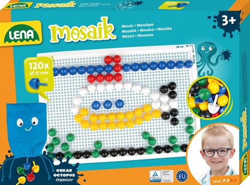 Ensemble mosaïque Lena Lena couleur 120 pièces 15 mm