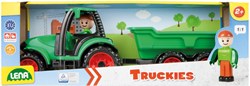 Lena tracteur jouet Truckies avec remorque et figurine 36cm