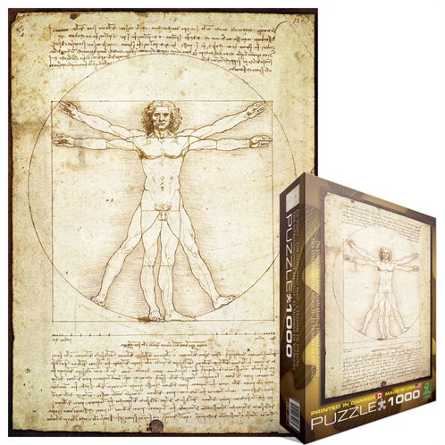 Eurographics puzzle art L'Homme de Vitruve 1000 pièces carton-2
