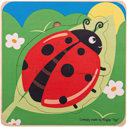 Bigjigs Lifecycle Layer Puzzle Ladybug