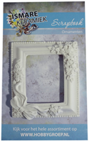 Ismare Keramiek cadre photo rectangulaire décoration fleurs céramique
