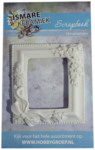Ismare Keramiek cadre photo rectangulaire décoration fleurs céramique