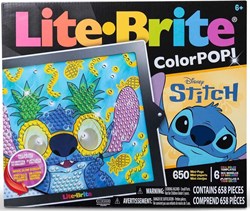Basic Fun jouet tableau lumineux LITE BRITE Colorpop Stitch multicolore