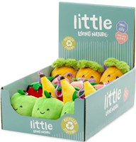 Living Nature porte-clés peluche fruit - clip câlin coloré