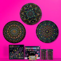 Life Of Colour kit peinture mandala dot art signes du zodiaque 3 pièces