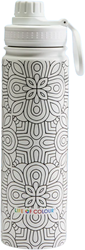 Life Of Colour gourde Mandala 650 ml design isolé