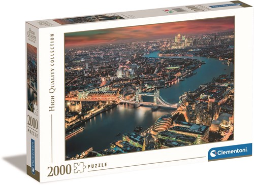 Clementoni puzzle vue aérienne de Londres - 2000 pièces adulte-2