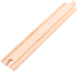 BigJigs rails en bois longues droites - lot de 12 pièces