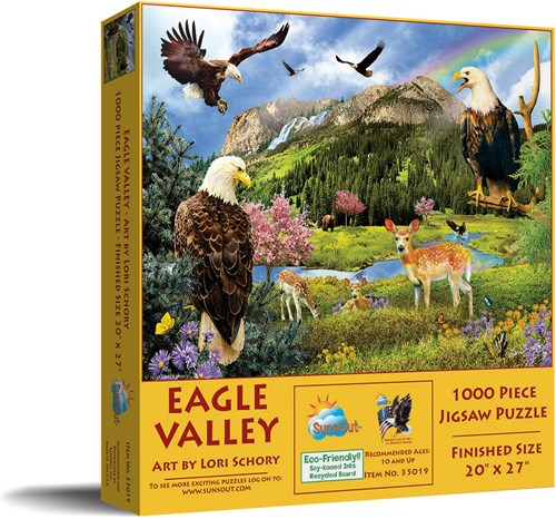 SunsOut puzzle Eagle Valley 1000 pièces Lori Schory-2