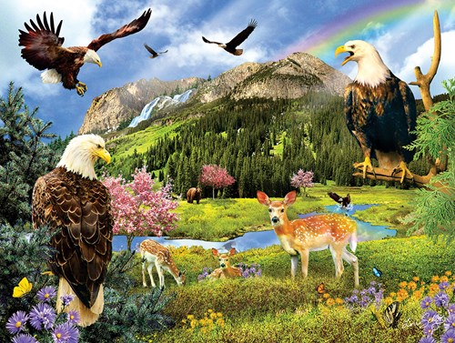 SunsOut puzzle Eagle Valley 1000 pièces Lori Schory