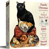 SunsOut puzzle Family Ottoman - 1000 pièces - Art de Lori Schory-2