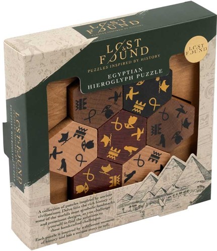Lost and Found puzzle hiéroglyphes égyptiens jeu éducatif carton