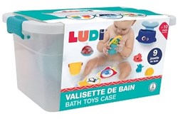 Ludi valise de rangement jouets de bain - set aquatique coloré pour enfants