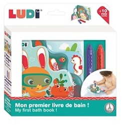 Ludi livre de bain livre à colorier pour le bain avec crayons plaisir aquatique