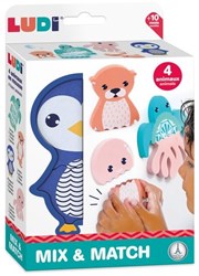 Ludi puzzle de bain animaux mix and match jouet de bain EVA coloré