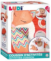 Ludi coussin d'activités renard bébé jeu sensoriel dès 3 mois