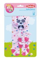 Heless collants et chaussettes poupée motif animal 28-35cm jouet coloré-2