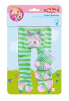 Heless collants et chaussettes poupée motif animal 28-35cm jouet coloré-3