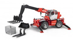 Bruder Manitou MRT 2150 chariot télescopique de chantier avec accessoires - jouet