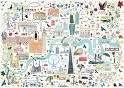 Carte de Londres de Gibsons (1000)
