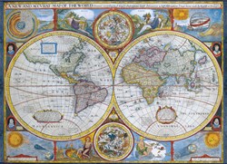 Eurographics puzzle carte du monde - puzzle 1000 pièces carton