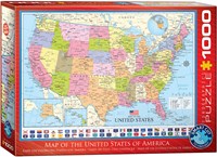 Eurographics puzzle carte des États-Unis - puzzle 1000 pièces-2